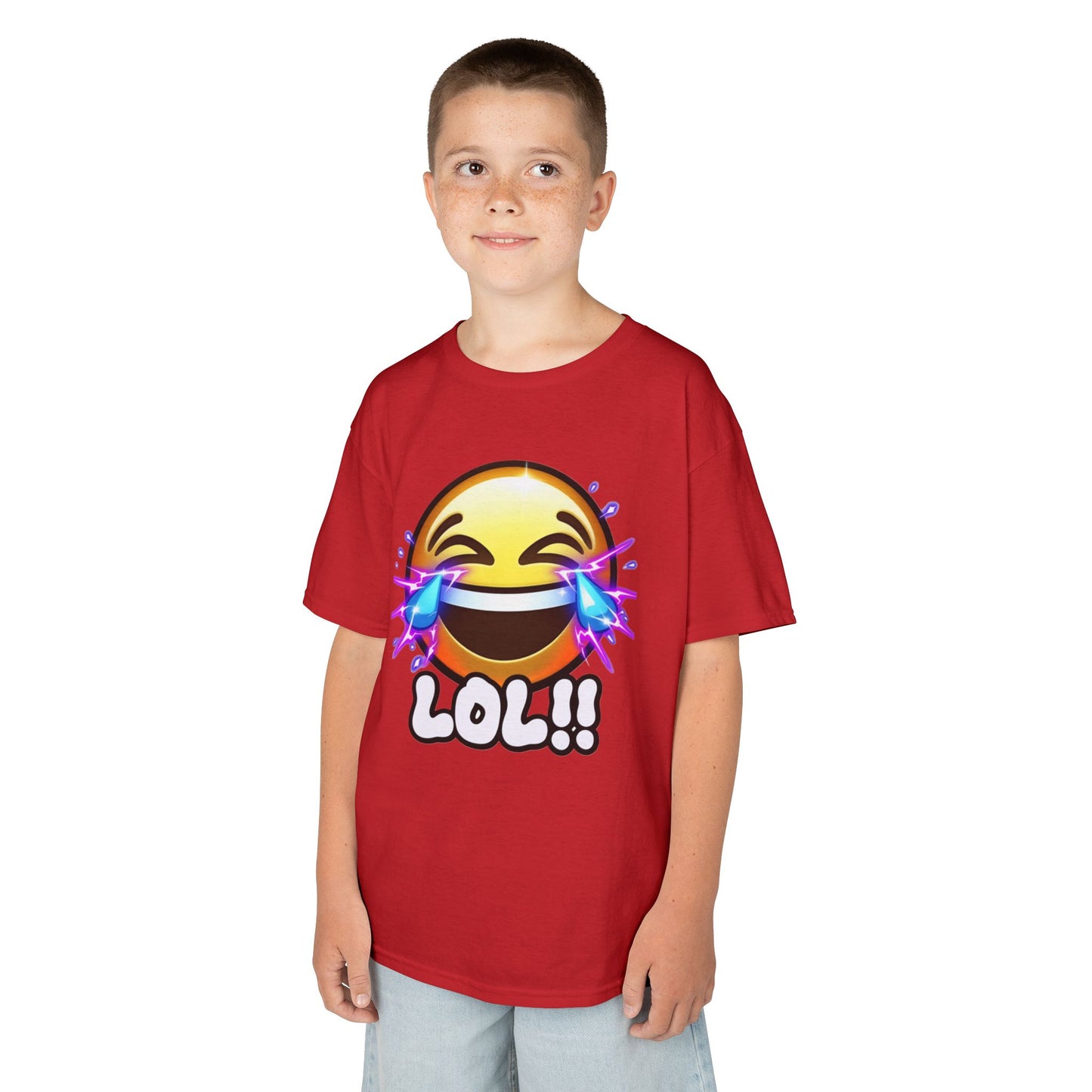Kids Laughing Cry Emoji LOL Limited Drop Tee | Funny Emoji Graphic Shirt