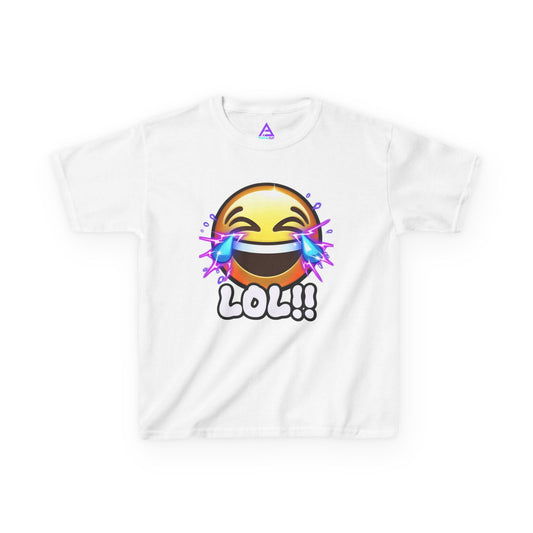 Kids Laughing Cry Emoji LOL Limited Drop Tee | Funny Emoji Graphic Shirt