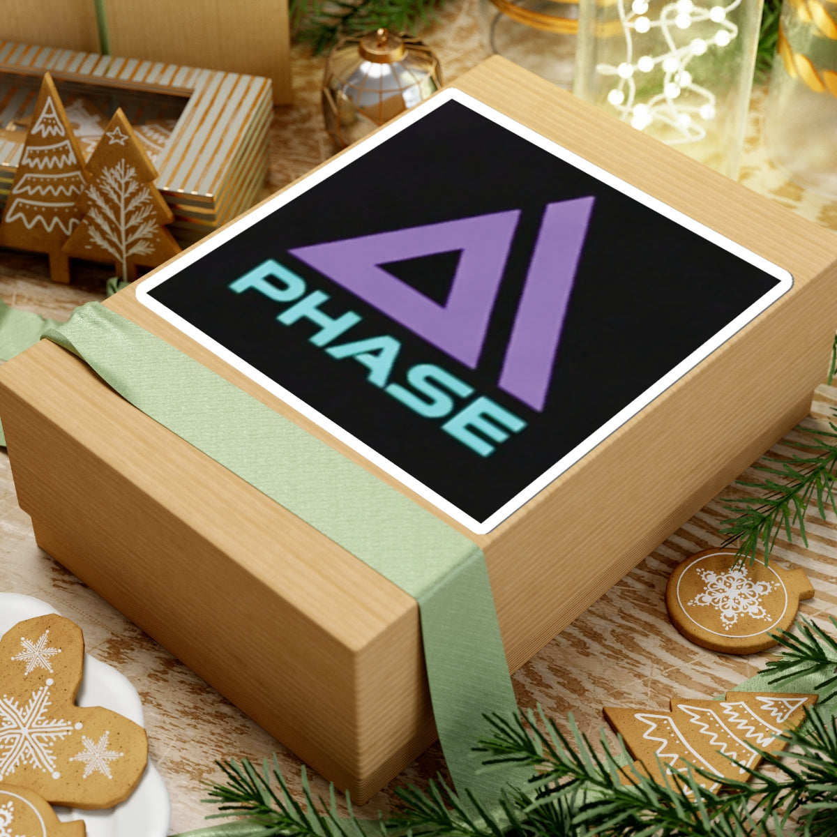 Phase 1 Sticker — Retro Neon Triangle Kiss-Cut Vinyl