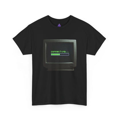 Retro Computer Tee – "connecting..." Loading Graphic T‑Shirt