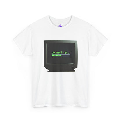 Retro Computer Tee – "connecting..." Loading Graphic T‑Shirt