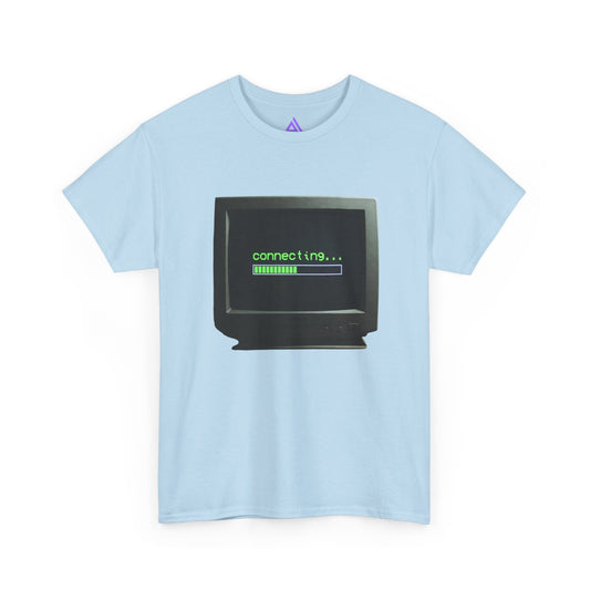 Retro Computer Tee – "connecting..." Loading Graphic T‑Shirt