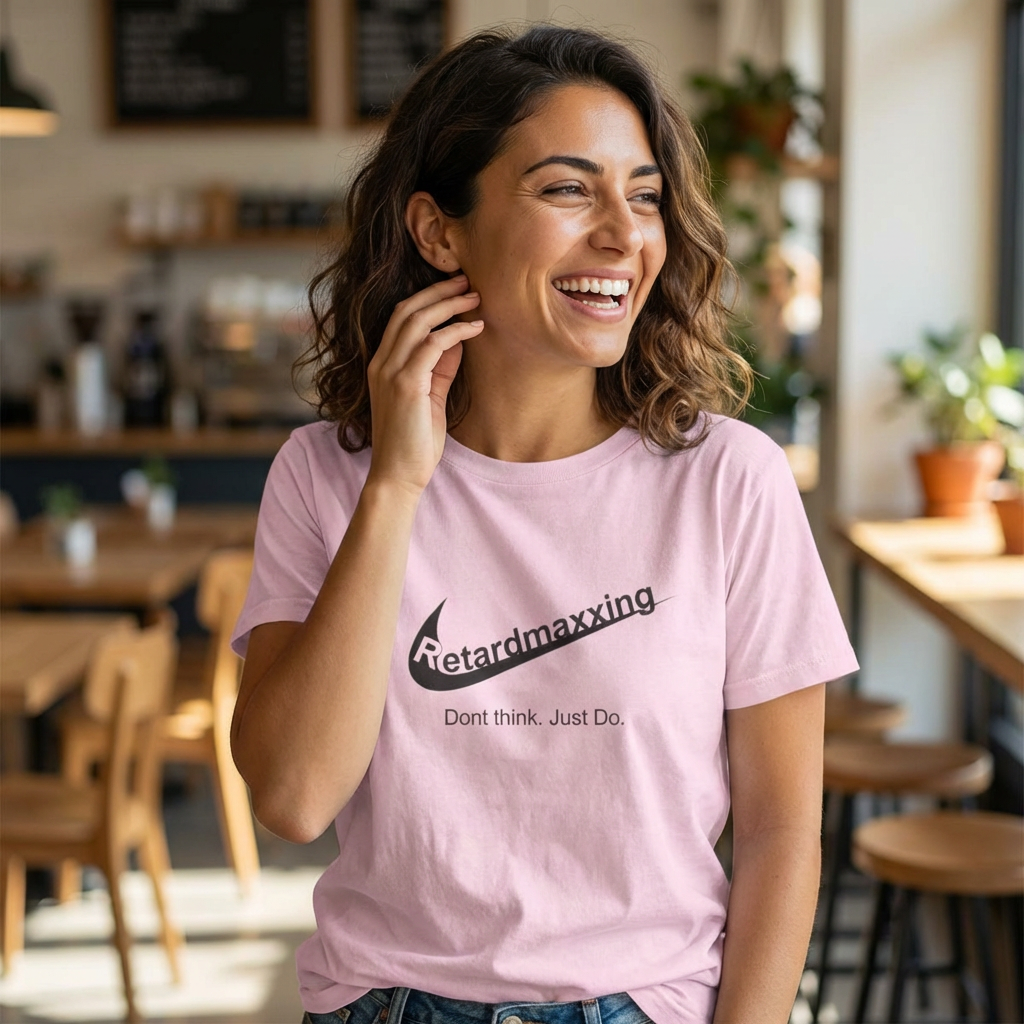 Retardmaxxing: Don't think. Just Do. Limited Edition Tee | Minimal Streetwear Tee