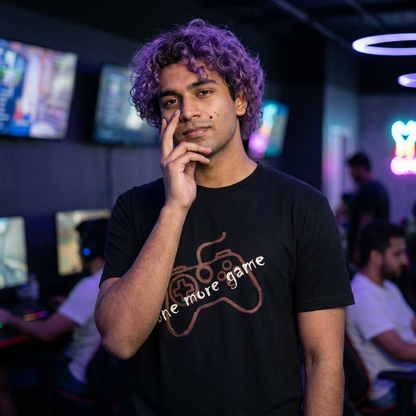 Y2K Gaming Tee — "One More Game" Controller Graphic T‑Shirt