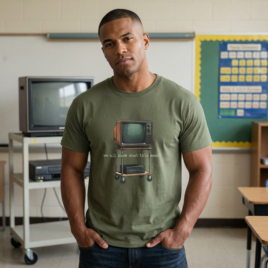 Sub Teacher TV Tee – "We Are What We Want" Vintage Television Graphic T-Shirt