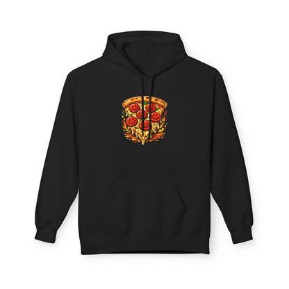 Pizza Slice Hoodie — Cute Smiling Pepperoni Pizza Graphic Pullover