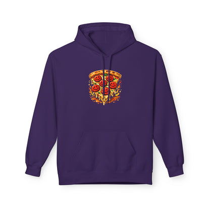 Pizza Slice Hoodie — Cute Smiling Pepperoni Pizza Graphic Pullover