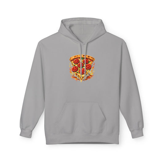 Pizza Slice Hoodie — Cute Smiling Pepperoni Pizza Graphic Pullover