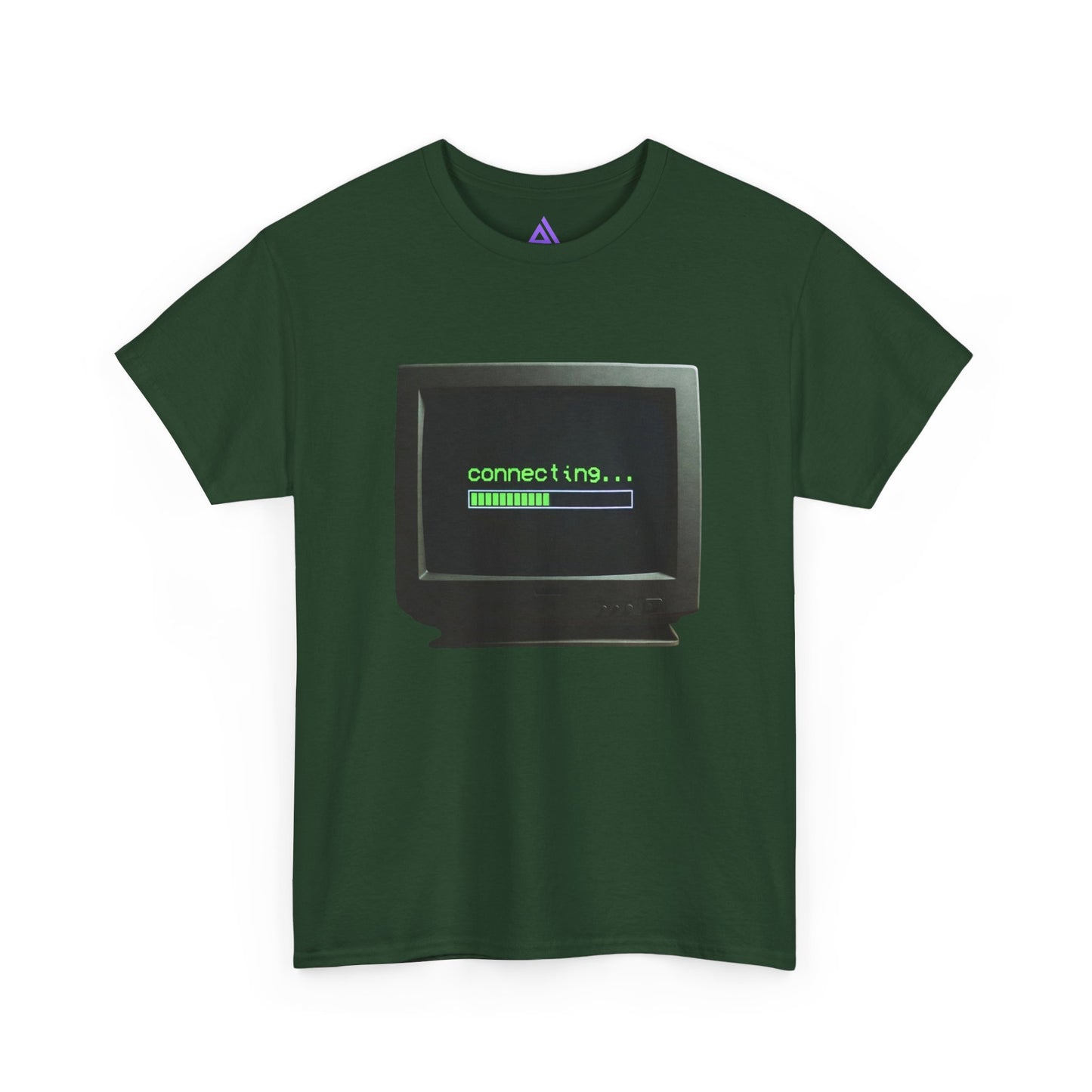Retro Computer Tee – "connecting..." Loading Graphic T‑Shirt