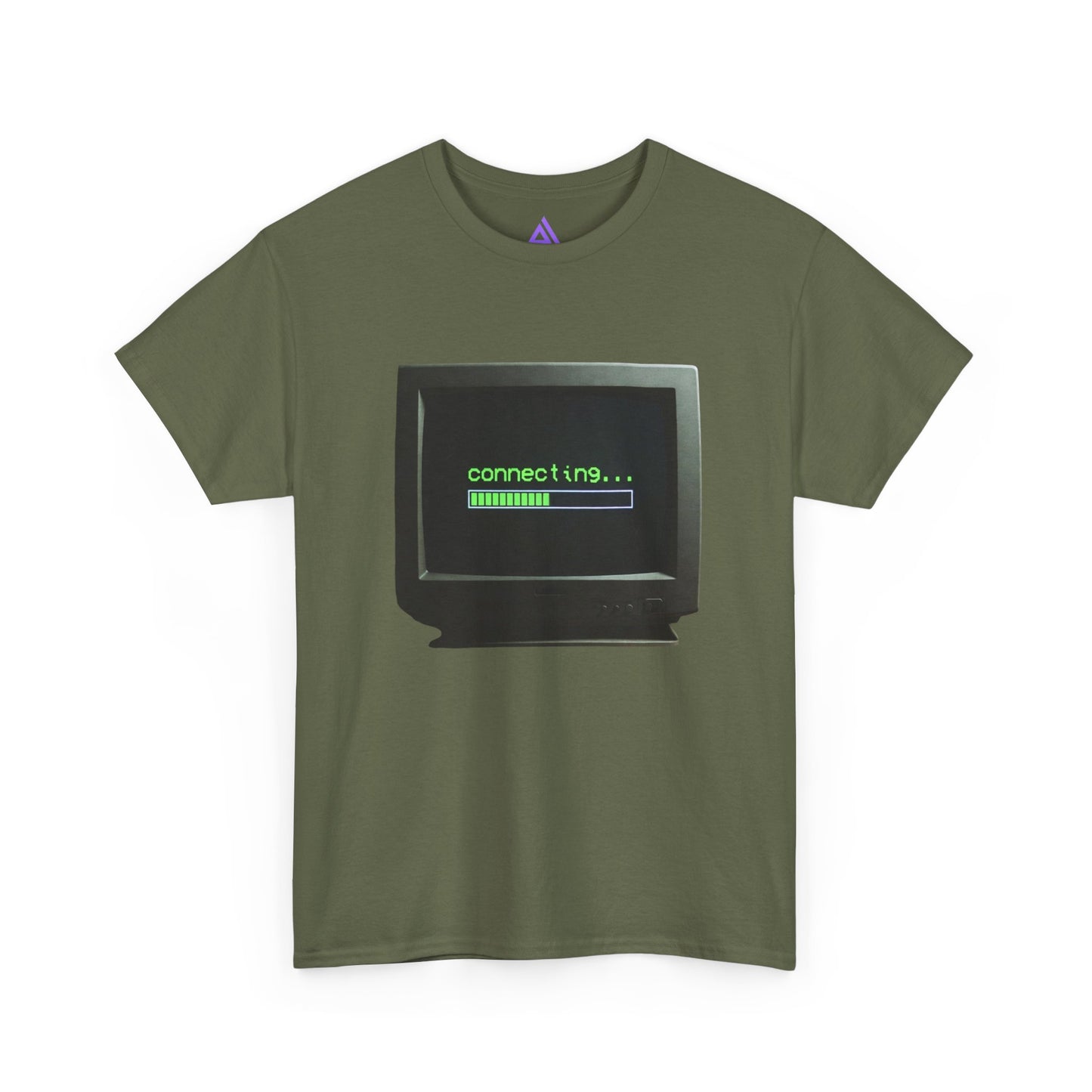 Retro Computer Tee – "connecting..." Loading Graphic T‑Shirt
