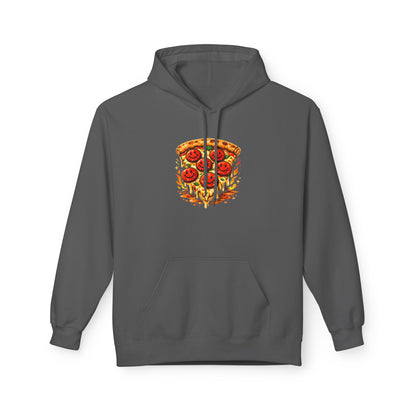 Pizza Slice Hoodie — Cute Smiling Pepperoni Pizza Graphic Pullover